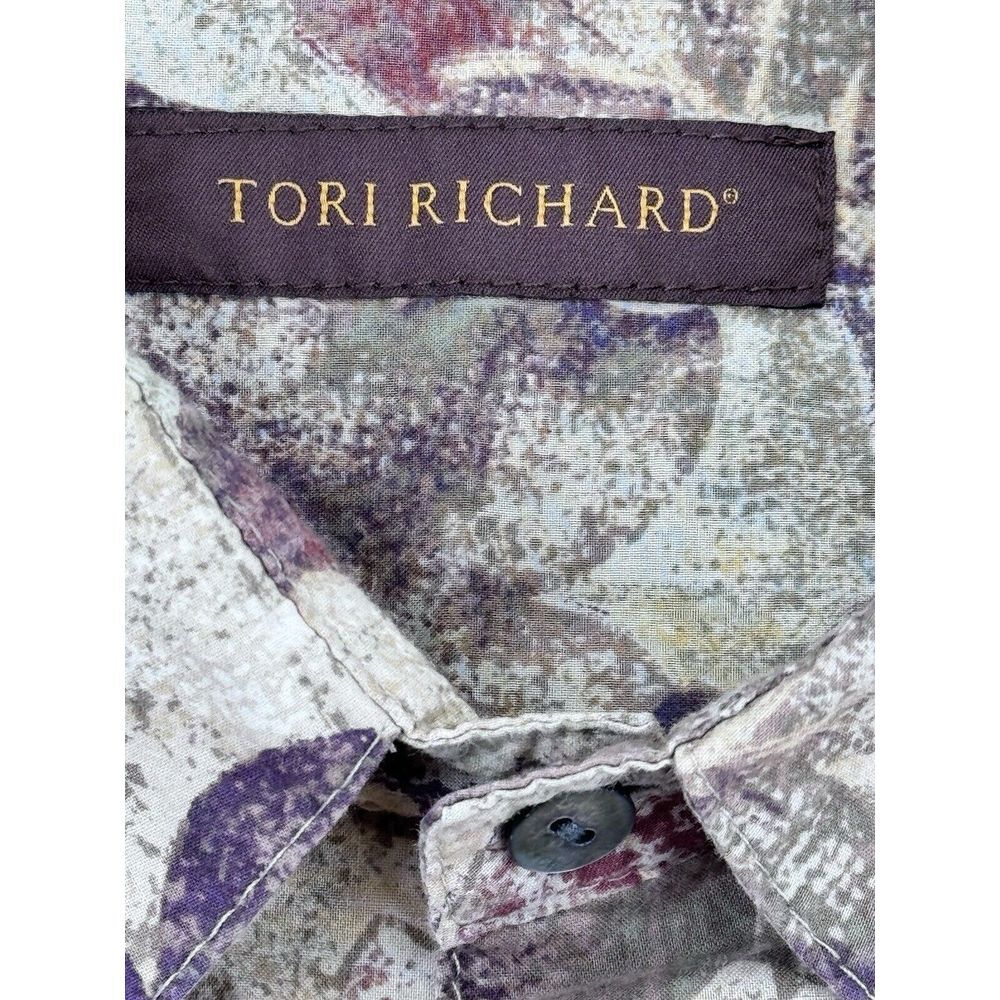 Tori Richard Tropical Leaf Red Hawaiian Button Shirt Floral Botany Lawn 4XB. - Picture 2 of 8